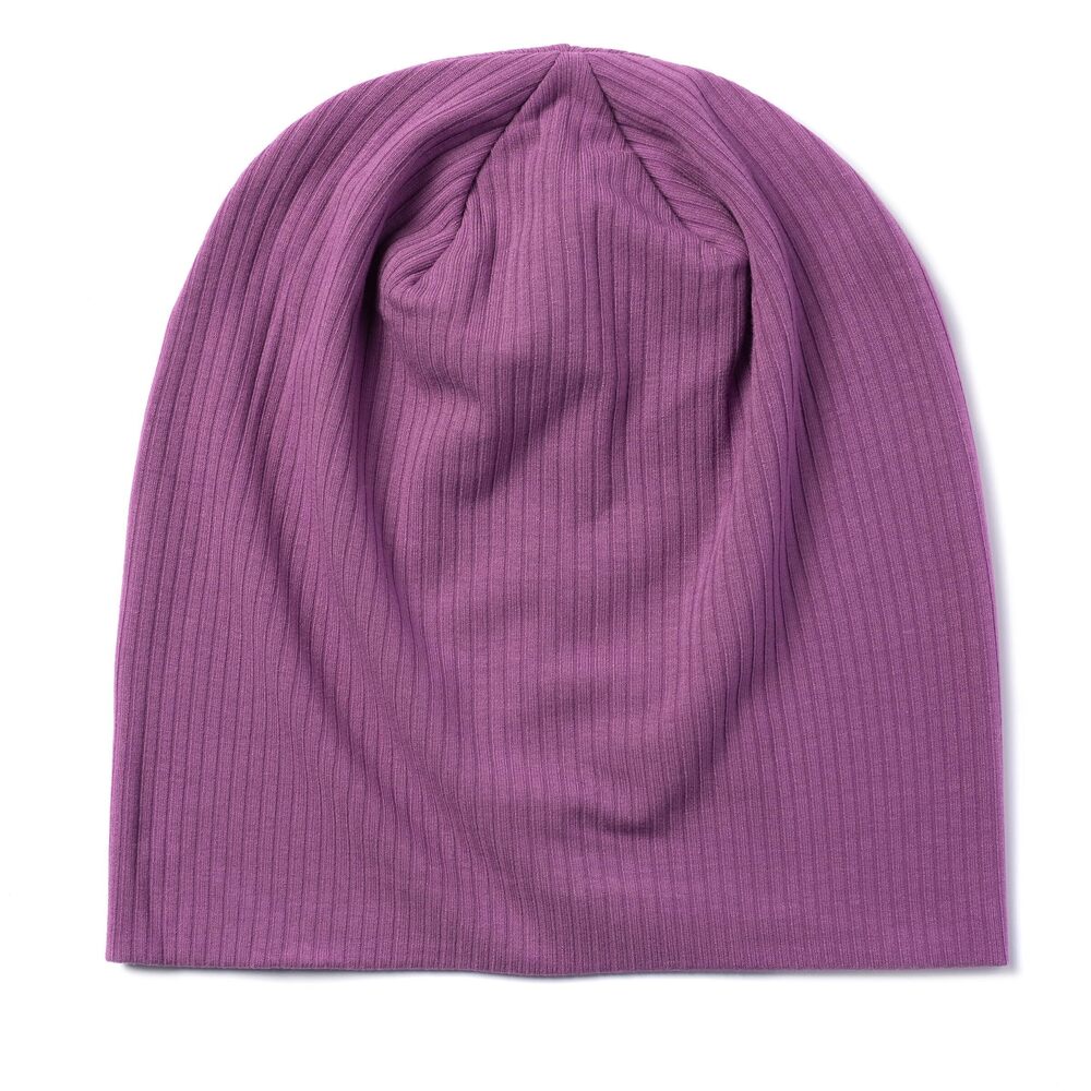 7874 Thin Slouchy Beanie - Soft Breathable Summer Hat & Purple